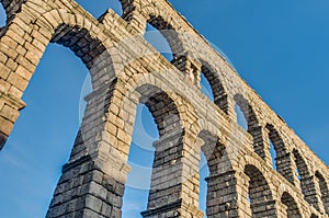 Aqueduct of Segovia at Castile and Leon, Spain