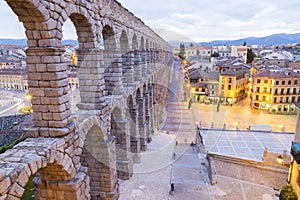 Aqueduct in Segovia, Castilla y Leon, Spain photo