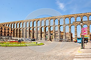 Aqueduct of Segovia, Spain photo