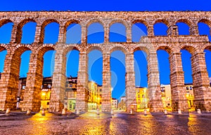 Aqueduct, Segovia, Spain photo