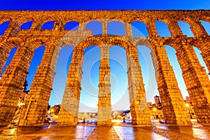 Aqueduct, Segovia, Spain photo