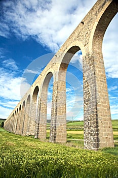Aqueduct side in pamplona