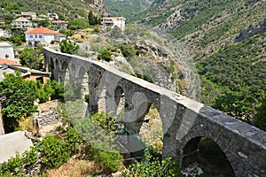 Aqueduct in Stari Bar town. Montenegro, Europe