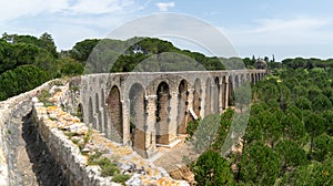 Aqueduct of Tomar near the templar castle. Tomar, Portugal photo