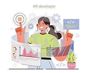 AR developer. Augmented reality software development. Computer-mediated