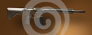 AR-15 with dropshadow on beige