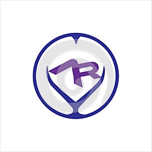 ar Unique abstract geometric logo design