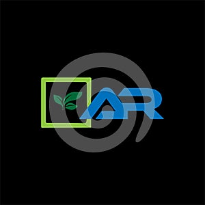 ar Unique abstract geometric logo design