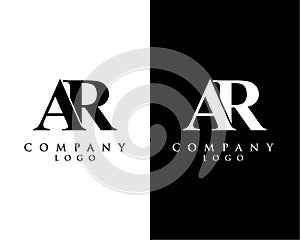 Ar, ra letter modern initial logo design vector, with white and black color that can be used for any creative business.