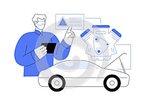 AR in repair and maintenance isolated cartoon vector illustrations.