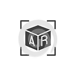 AR visualization vector icon