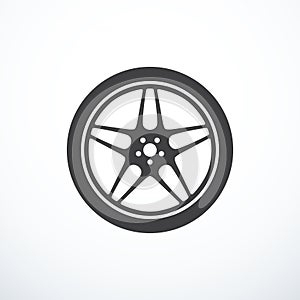 Vector car wheel icon