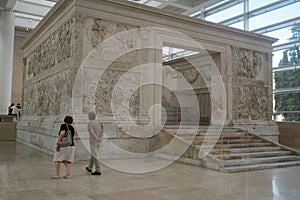 Ara Pacis museum in Rome, Italy