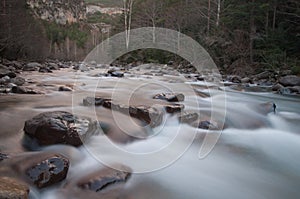Ara River in the Pyrenees of Huesca.