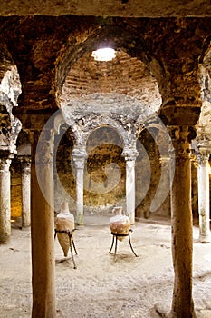 Arab baths in Majorca old city photo