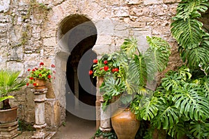 Arab baths in Majorca old city photo