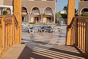 Arab buildings and exterior in the hotel territory