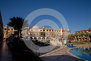 Arab buildings and exterior in the hotel territory