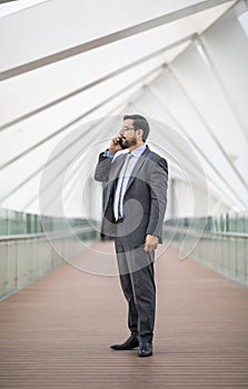 Arab businessman on a phone