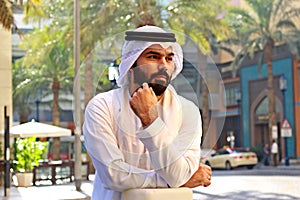 Arab Businessman Wearing UAE Traditional Dress Vision Business