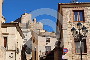 Arab castle of Almohad origin from the 12th century on top of Biar, Alicante, Spain