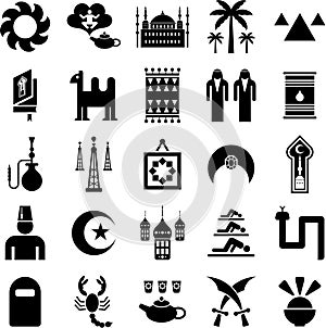 Arab countries icons