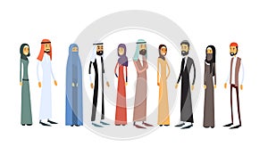 Arab Different People Group Traditional Clothes
