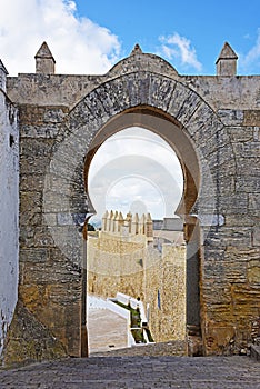 Arab door of Century X in Medina Sidonia, Cadiz