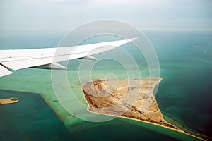 Arab Emirates air flights Ñ„Ñ‚Ð² Island aerial photo