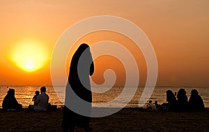 Famiglia sul Spiaggia 