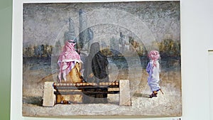 Arab Family Painting