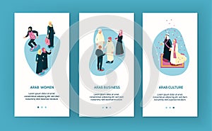 Arab Family Vertical Banners