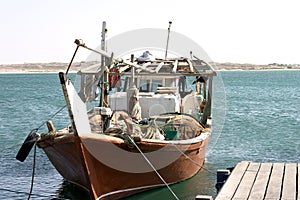 Arab fishing dhow