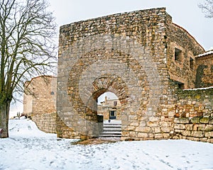 Arab Gate (Puerta de la Villa) of Medinaceli. Soria, Spain photo