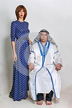 Arab and his wife