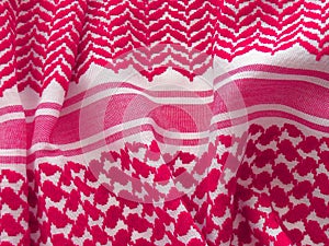 Arab keffiyah closeup.