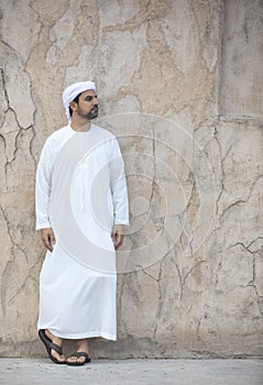 Arab man in historic Dubai