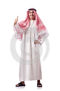Arab man isolated