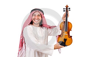 Arab man playing violing