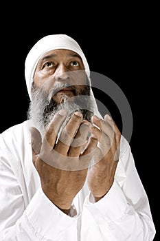 Arab man praying