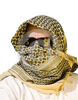 Arab man with sunglasses on