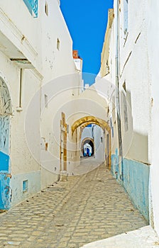 In Arab Medina of Bizerte, Tunisia