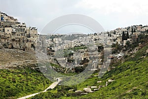 Arab neighborhoods of eastern Jerusalem photo