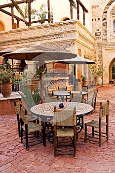 Arab outdoor restaurant