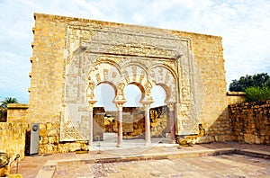 Arab palace of Medina Azahara, the House of Yafar, Cordoba, Andalusia, Spain photo