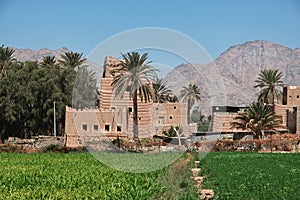 The arab village close Najran, Asir region, Saudi Arabia