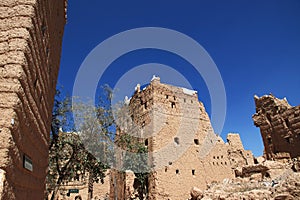 The arab village close Najran, Asir region, Saudi Arabia