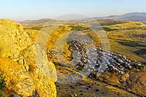 Arab Village Wadi Hamam, from Mount Arbel