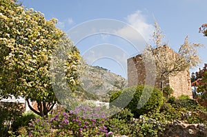 Arab Watchtower in Mijas on the Costa Del Sol Andalucia, Spain