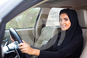 Arab Woman driving